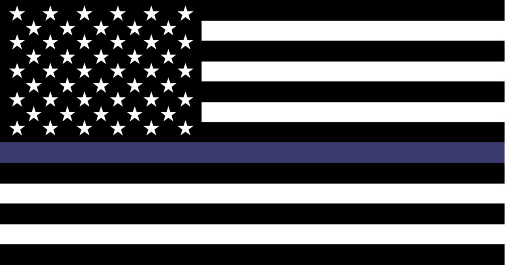 Thin Blue Line US Flag Image